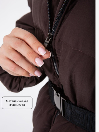 Пуховик женский зимний CRUSH Коричневый